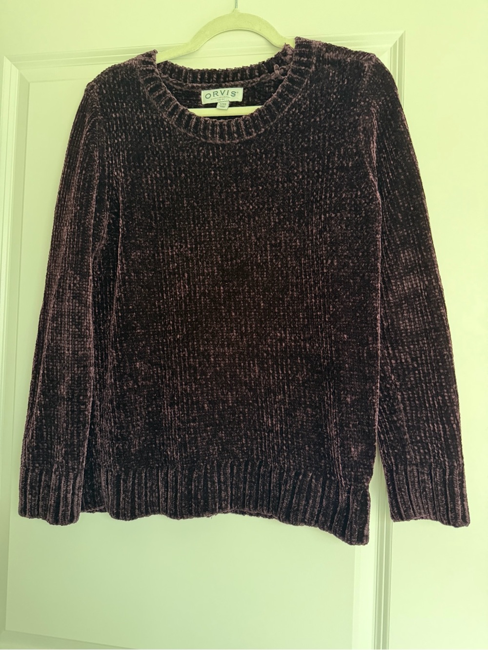 Orvis Women's Plush Chenille Crewneck Sweater - Plum